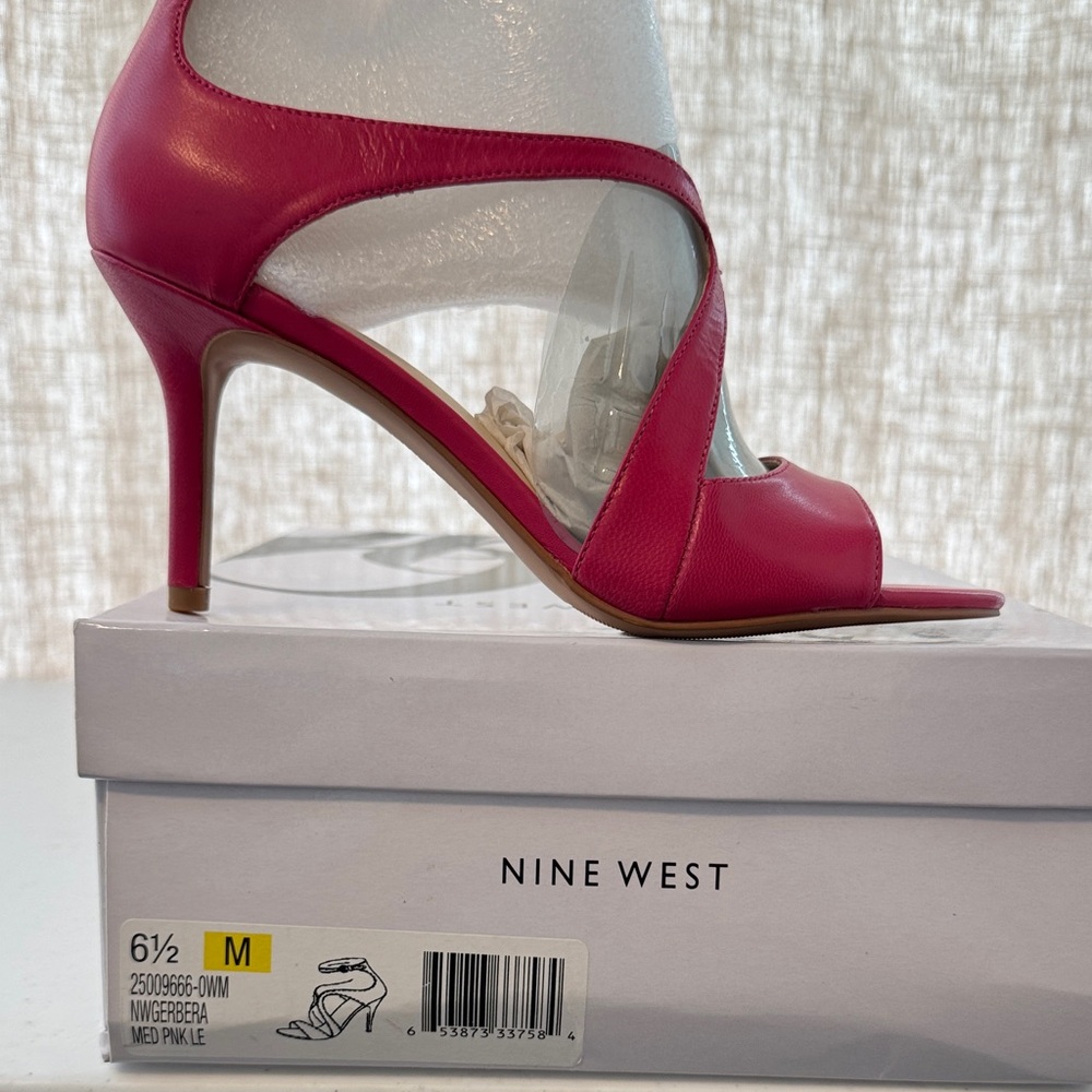 Nine West Fuchsia Open-Toe Heels